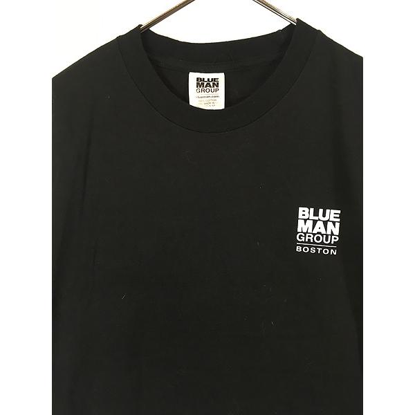 00s BLUE MAN　アーティスト Tシャツ　ブラック　USA製　XL 古着 00s USA製 BLUE MAN GROUP ブルーマン ミュージック