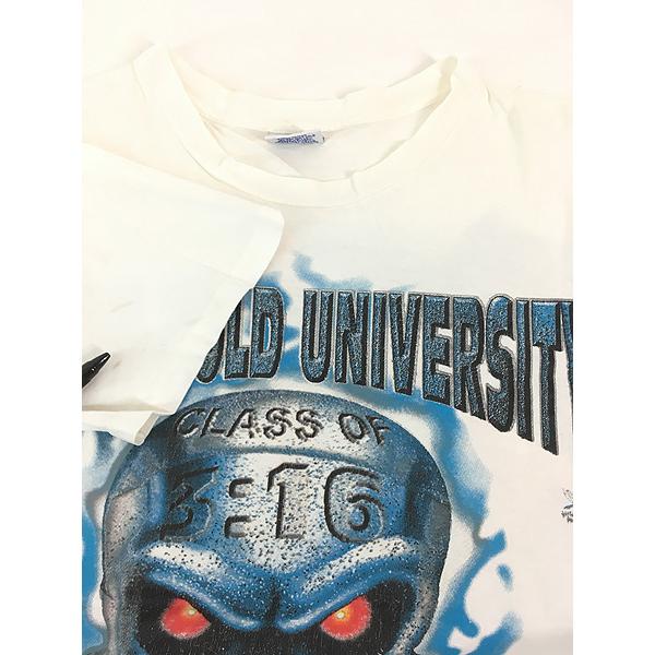 古着 90s USA製 WWF 「Stone Cold University」 Stone Austin スカル 