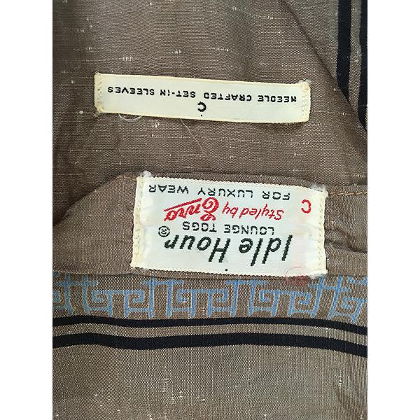 古着 60s Idle Hour by Enro イタリアンカラー 開襟 ボックス ネップ