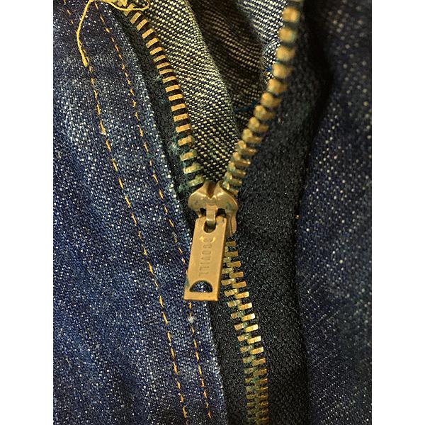 古着 70s Scovill カムロック ジップ 5ポケット 濃紺 ブルー デニム