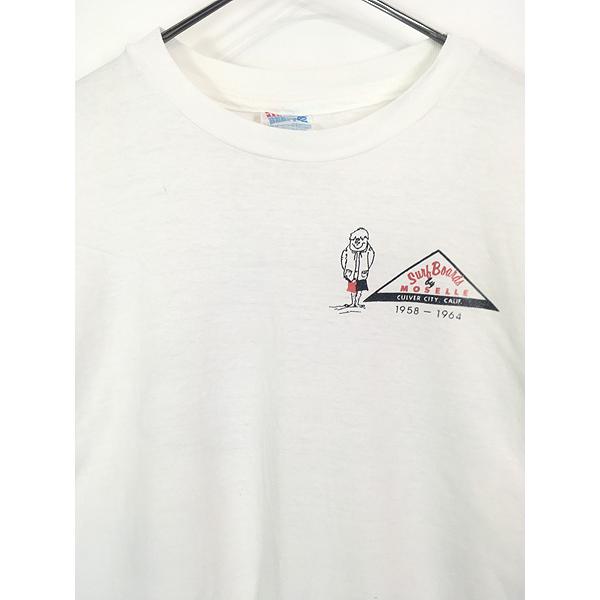 古着 90s USA製 Surf boards by Moselle サーフ ボード 企業 Tシャツ