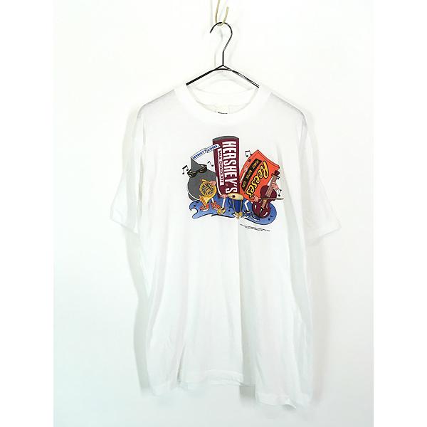 【L】90s00s cospa トラブルチョコレート Tシャツ シングル 古着 90s HERSHEY'S ハーシーズ チョコレート オーケストラ Tシャツ L