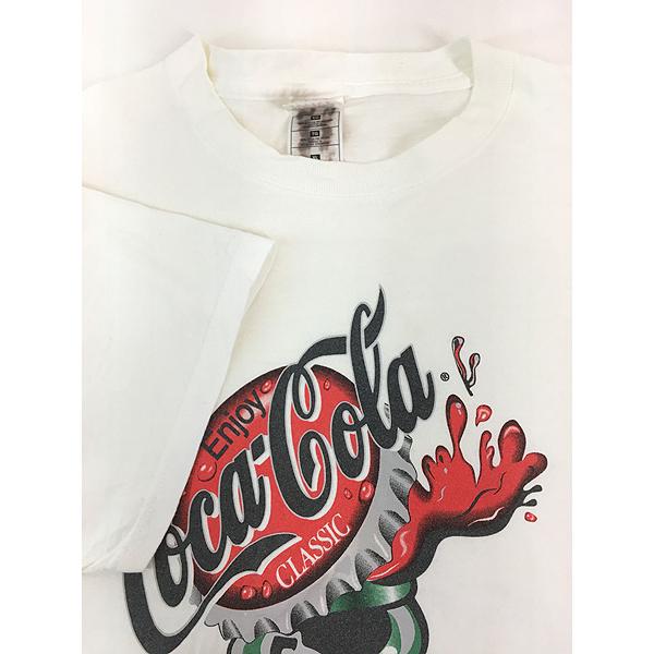 古着 90-00s USA製 Coca-Cola コーラ 企業 グラフィック Tシャツ XL
