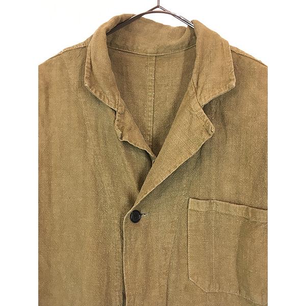 古着 〜80s ヘビー オーガニック リネン ワーク ショップ アトリエ