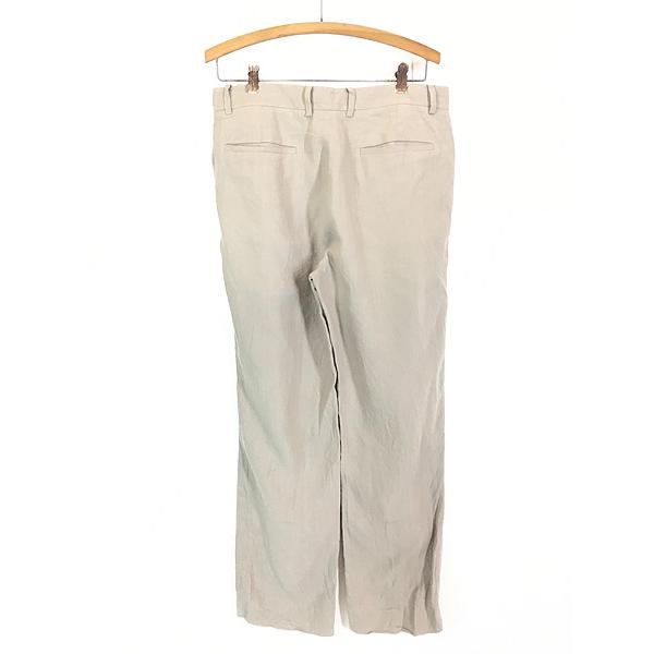 古着 90s DKNY 100% リネン スラックス パンツ スリムストレート W32