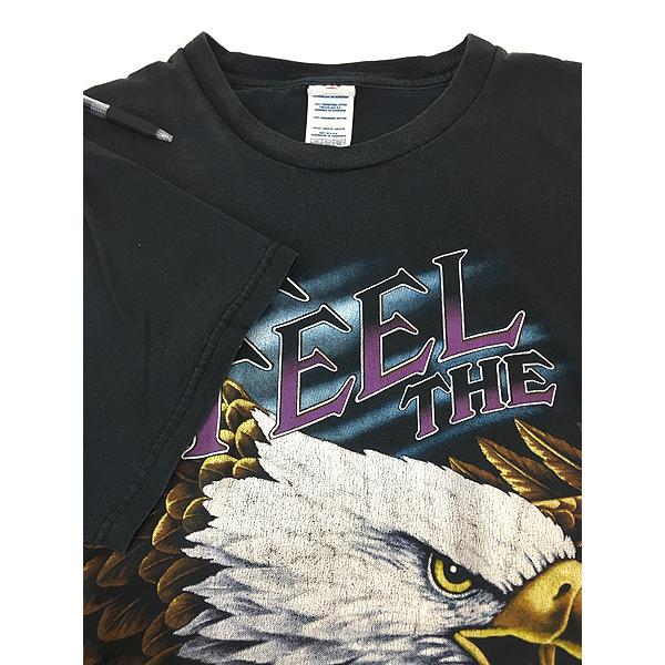 古着 00s Thunder Sportswear FEEL THE WIND イーグル アニマル T
