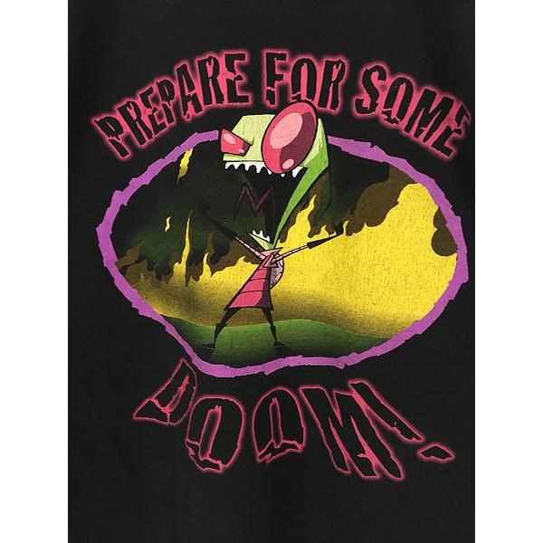 古着 00s USA製 NICKELODEON Invader ZIM アニメ キャラクター Tシャツ