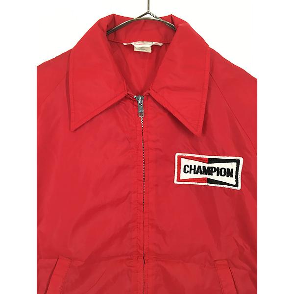 古着 70s CHAMPION オフィシャル モーター レーシング ナイロン 