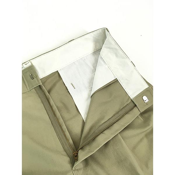古着 90s USA製 Dickies 2タック コットンツイル ワーク チノ パンツ