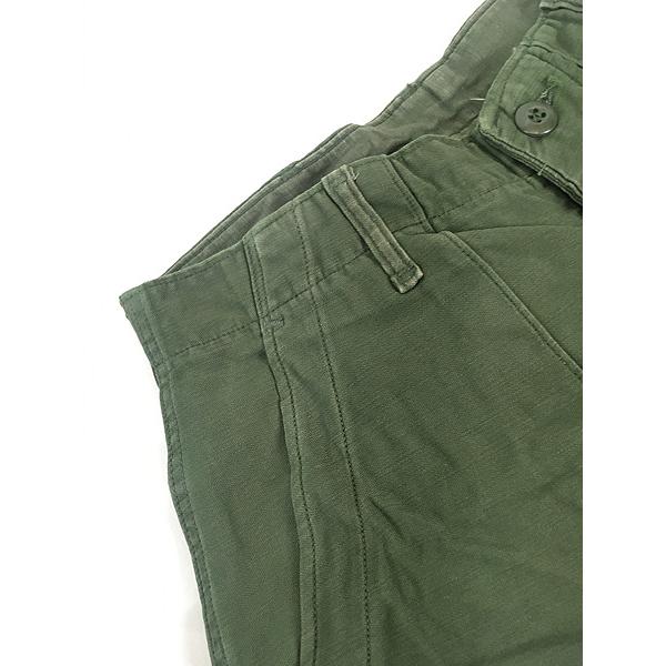 古着 70s 米軍 US ARMY 100%コットンサテン ミリタリー ベイカー