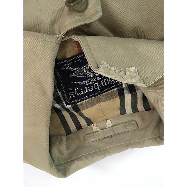 古着 80s 英国製 Burberrys チェック ライナー 比翼 ステンカラー