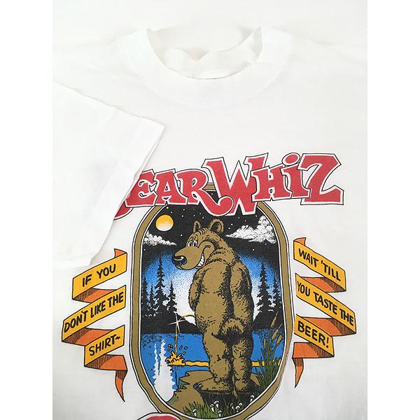 古着 80s USA製 「BEAR WHIZ BEER」 クマ ビール ポップ アート 古着 80s USA製 「BEAR WHIZ BEER」 クマ ビール ポップ アート