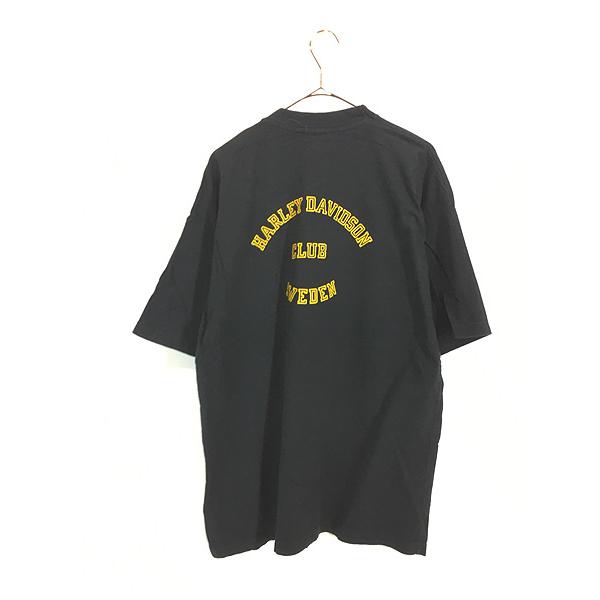 古着 90-00s ギリシャ製 HARLEY DAVIDSON CLUB SWEDEN バー&シールド T 