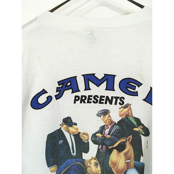 古着 90s USA製 CAMEL キャメル 「HARD PACK」 ポケット Tシャツ 古着 90s USA製 CAMEL キャメル 「HARD PACK」 ポケット Tシャツ