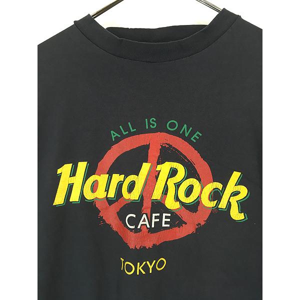 古着 90s Hard Rock Cafe 「TOKYO」 ピースマーク ハードロック T