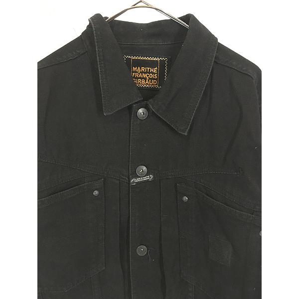 90s MARITHE + FRANCOIS GIRBAUD デニム ジャケット VINTAGE Marithe Francois Girbaud Jacket Mens XXL Blue Denim