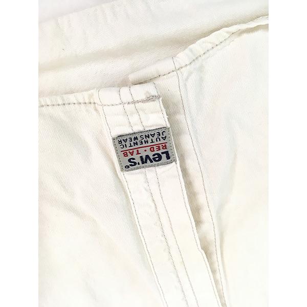古着 90s Levi's Red Tab 100% コットン ホワイト デニム シャツ XL