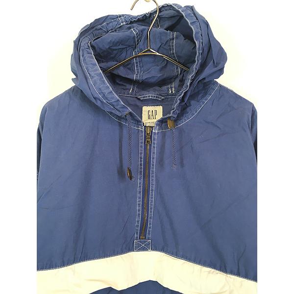 古着 90s GAP マリン ボーダー ハーフジップ プルオーバー 古着 90s GAP マリン ボーダー ハーフジップ プルオーバー