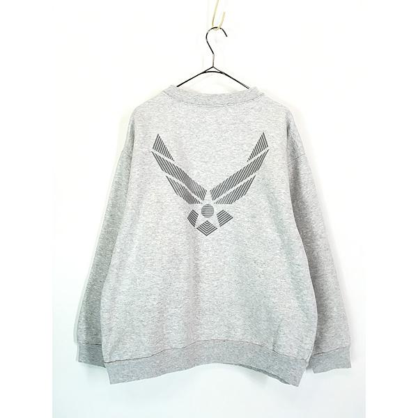 USAF【USA製】U.S.AirForceアメリカ空軍リフレクタースウェット 古着 00s USA製 「US AIR FORCE」 両面 リフレクター ミリタリー