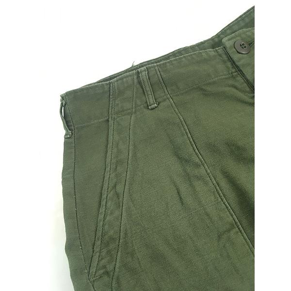 古着 70s 米軍 US ARMY 100%コットンサテン ミリタリー ベイカー