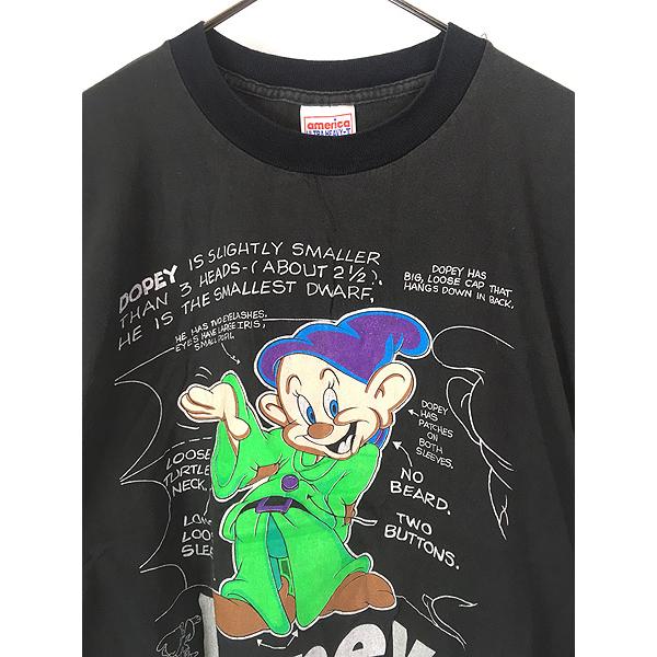 古着 90s USA製 Disney 白雪姫 7人の小人 Dopey おとぼけ T 古着 90s USA製 Disney 白雪姫 7人の小人 Dopey おとぼけ T