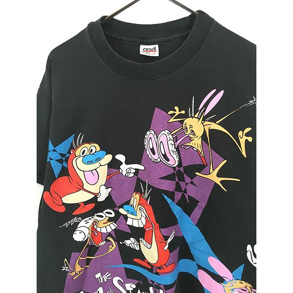 古着 90s USA製 MTV Ren&Stimpy レンとスティンピー マルチ TV 古着 90s USA製 MTV Ren&Stimpy レンとスティンピー マルチ TV