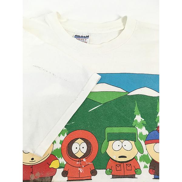 古着 90s SOUTH PARK サウスパーク TV アニメ キャラクター ペンキ T
