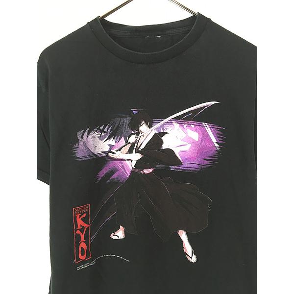 古着 00s SAMURAI DEEPER KYO コミック キャラクター 逆輸入 Tシャツ M