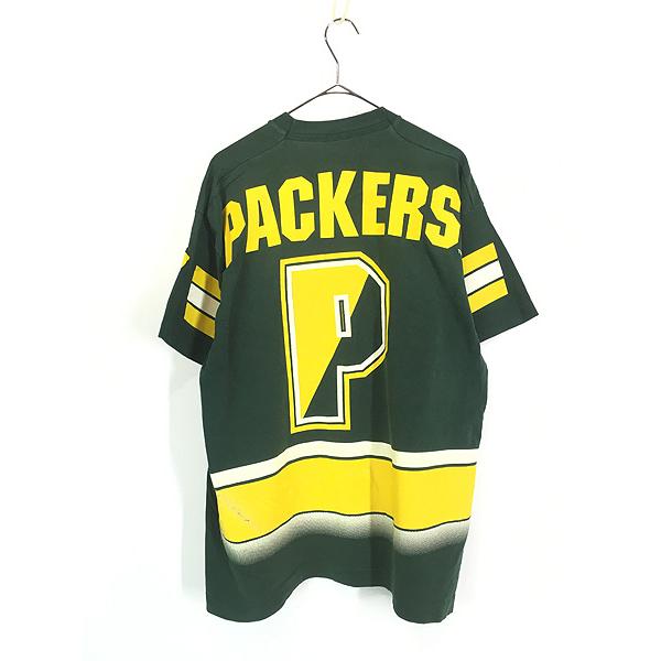 古着 90s USA製 NFL Green Bay Packers パッカーズ BIG プリント 両面