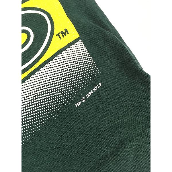 古着 90s USA製 NFL Green Bay Packers パッカーズ BIG プリント 両面