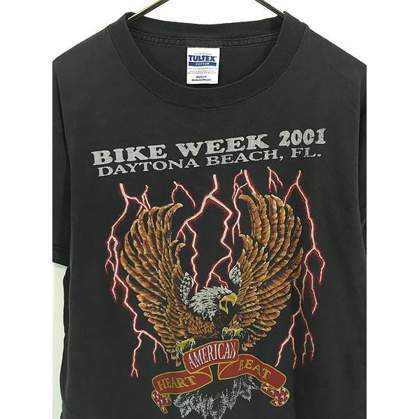古着 00s 2001 BIKE WEEK イーグル サンダー Tシャツ M : 古着屋