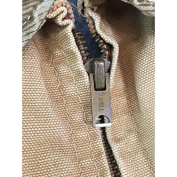 古着 70s Carhartt 裏地 ストライプ ブランケット リペア フェード