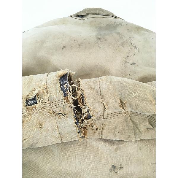 古着 70s Carhartt 裏地 ストライプ ブランケット クラッシュ フェード