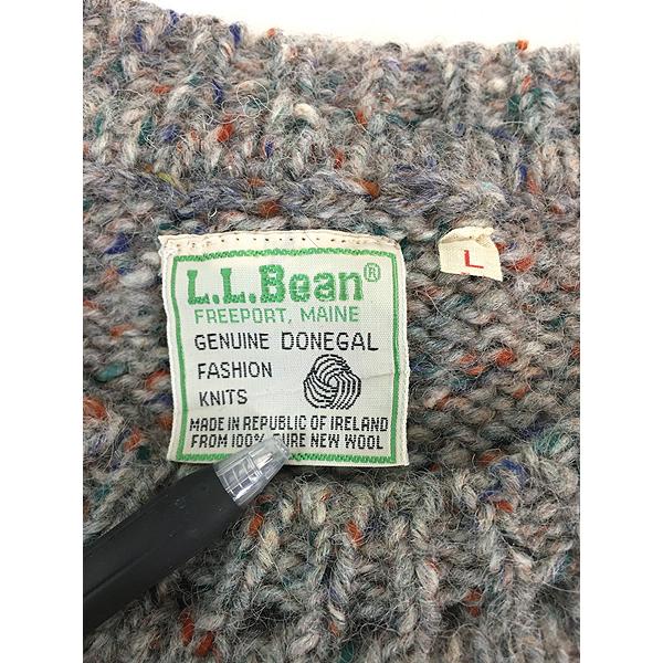 古着 70s Ireland製 LL Bean ローゲージ ネップ ドネガル ツイード 