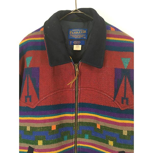 古着 90s USA製 Pendleton 「High Grade Western Wear」 ネイティブ