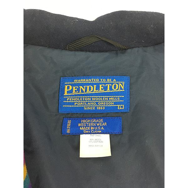 古着 90s USA製 Pendleton 「High Grade Western Wear」 ネイティブ 