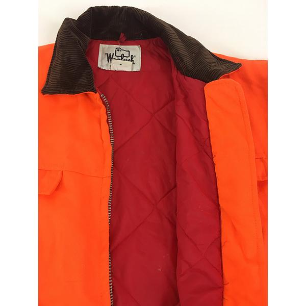 古着 70s WoolRich レスキュー オレンジ パデッド ハンティング