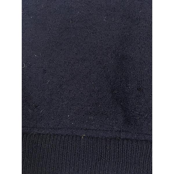 古着 80s LL Bean ケーブル編み & ボイルド ウール ニット ハーフ