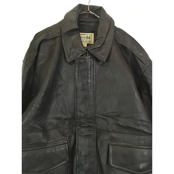 古着 00s LL Bean Type A-2 本革 ゴートスキン レザー フライング