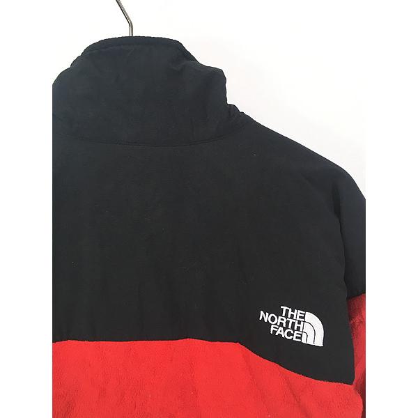 古着 90s TNF The North Face デナリ フリース ジャケット 赤×黒 M