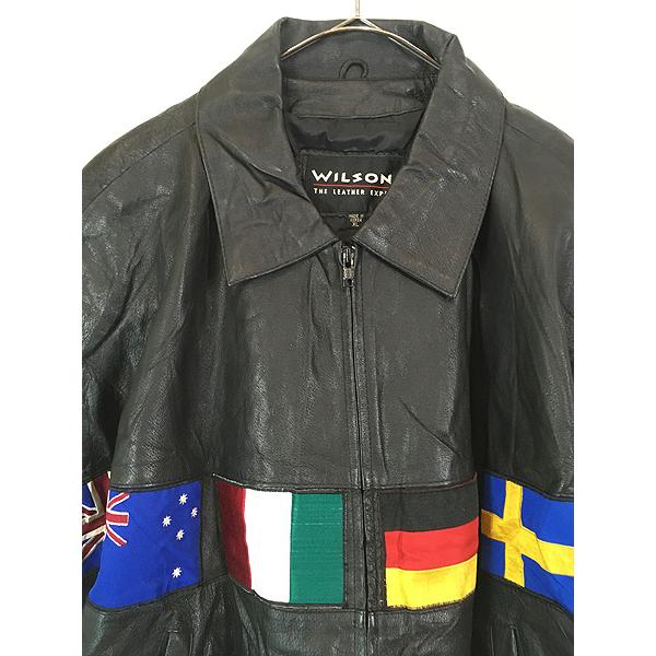 マスターピース　黒×青　レザー　スタジャン　ジャケット　XL バイカラー マスターピース 黒×青 レザー スタジャン ジャケット XL バイカラー