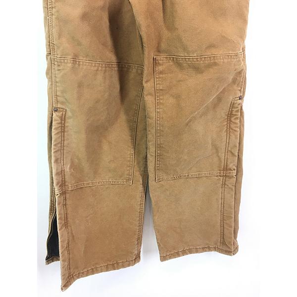 古着 Carhartt 防寒 パデット ブラウン ダック Wニー ワーク