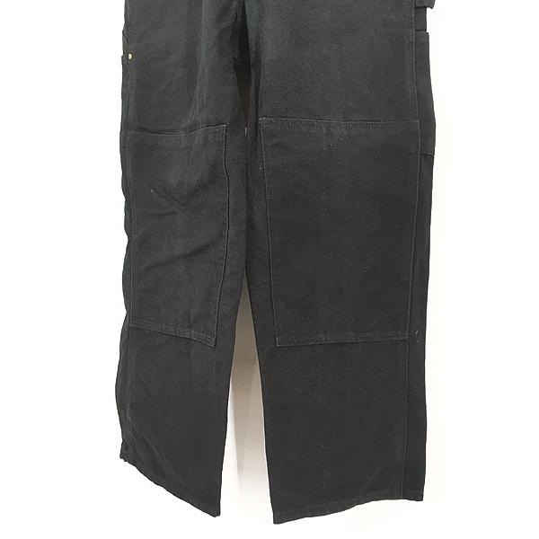古着 USA製 Carhartt ブラック ダック Wニー ワーク オーバーオール
