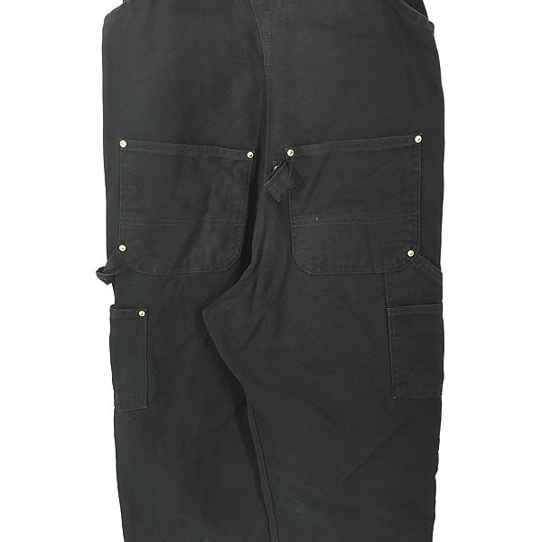 古着 USA製 Carhartt ブラック ダック Wニー ワーク オーバーオール