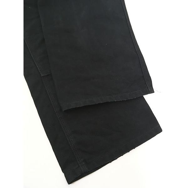 古着 USA製 Carhartt ブラック ダック Wニー ワーク オーバーオール