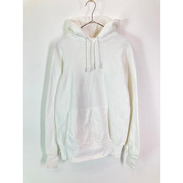 古着 60s BRENT 無地 ソリッド ラグラン スウェット パーカー ホワイト