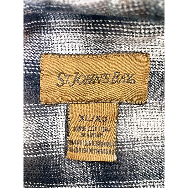 古着 00s St John's Bay ブラック オンブレ シャドー チェック