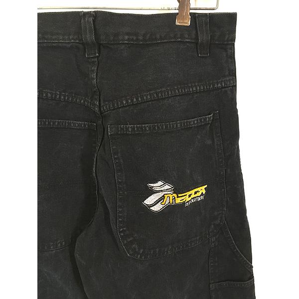 古着 90s MECCA スーパー ブラック デニム ワーク ペインター パンツ