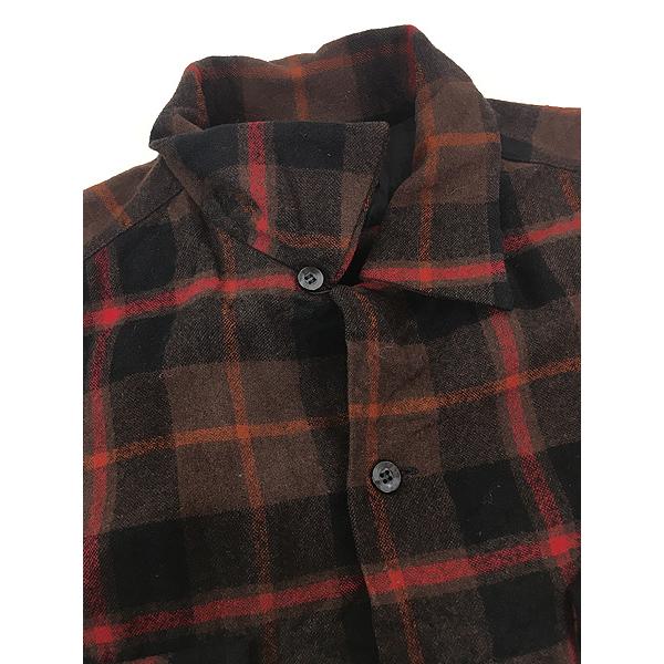 古着 60s Pendleton 好配色 チェック 開襟 ボックス ウール ボード