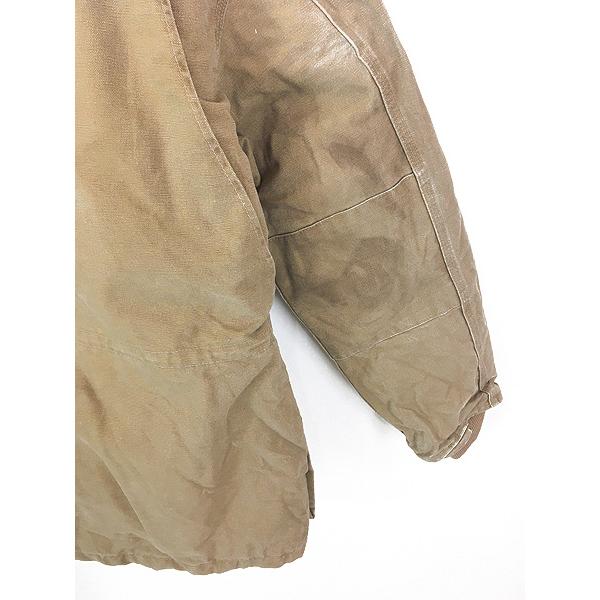 古着 Carhartt モカ ブラウン ダック 2way パデット ミドル ジャケット